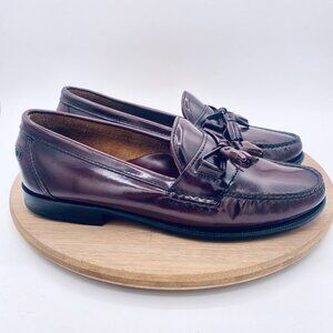 Vintage G H Bass Co Weejuns Shoes Mens 7 Brown Leather Tasseled Loafers